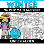 Winter Math Worksheets Kindergarten Packet - United Teaching