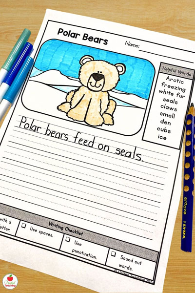 Polar Bear writing prompt