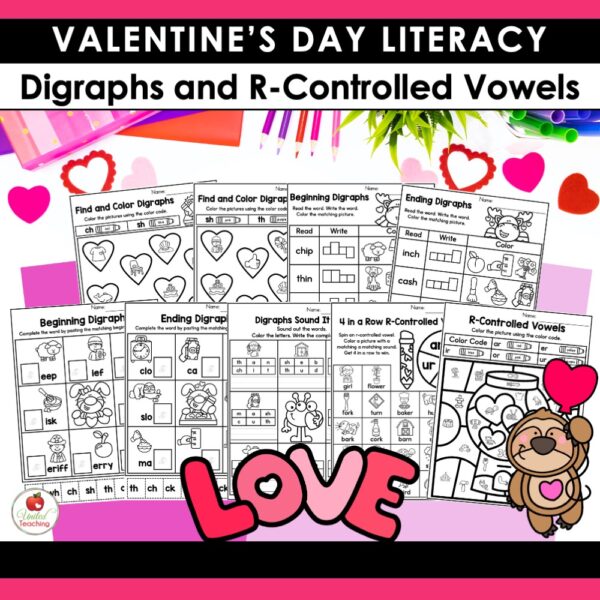 Valentine's Day Literacy Activities 1st Grade Packet - Image 6