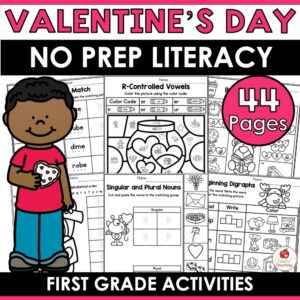 Valentine's Day Literacy Activities 1st Grade