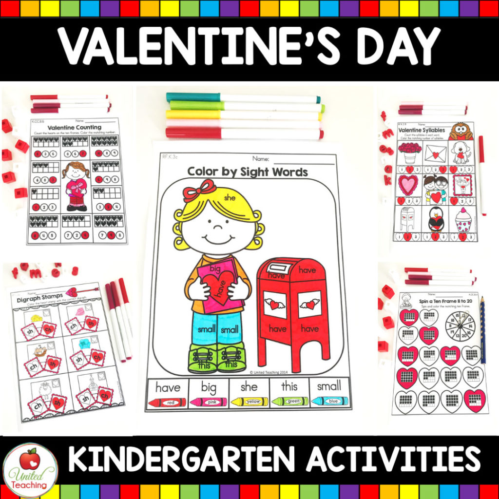 Valentine's Day Math and Literacy Activities