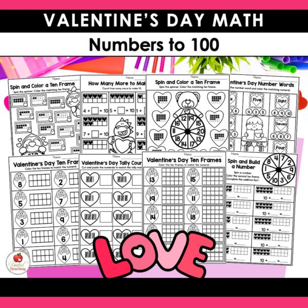 Valentine's Day Math Activities 1st Grade Packet - Image 4