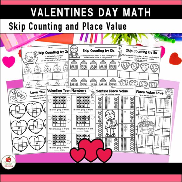 Valentine's Day Math and Literacy Kindergarten Bundle - Image 10