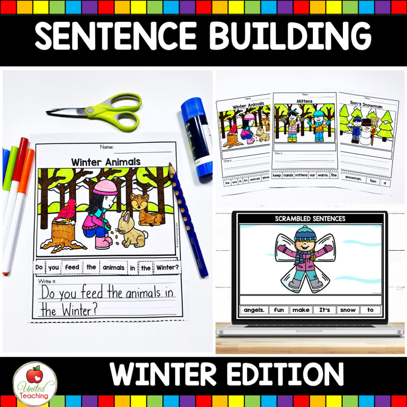 Winter Sentence Building Activities