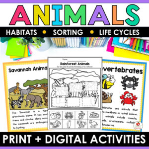 Animal Habitats Classification and Life Cycle Activities