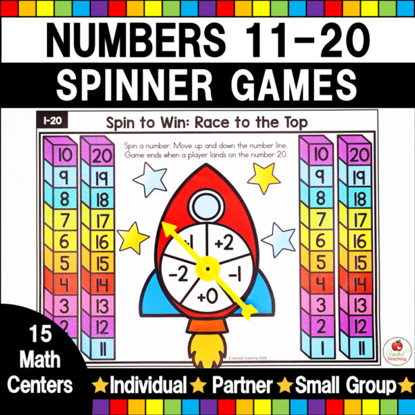 Numbers 11-20 Counting and Number Sense Math Games Cover
