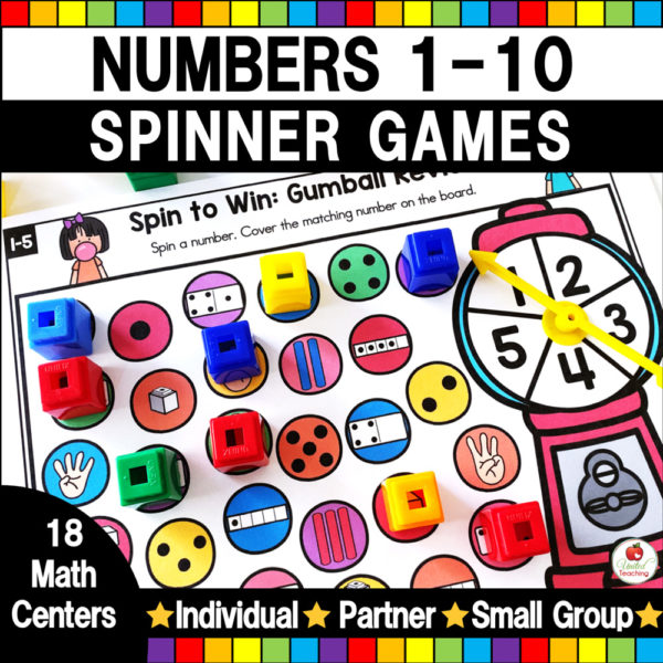 Numbers 1-10 Counting and Number Sense Math Games Cover