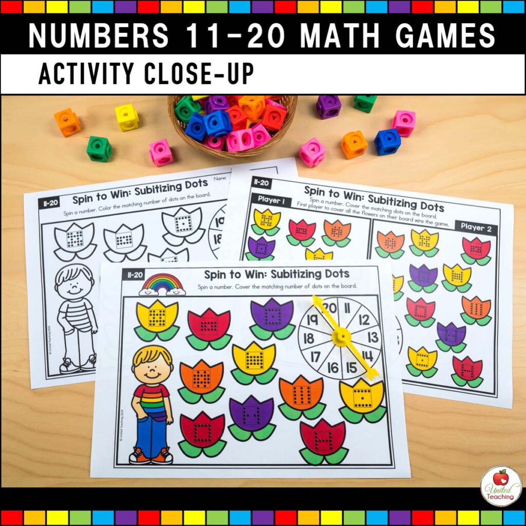 Numbers 11-20 Counting and Number Sense Games and Activities - United ...