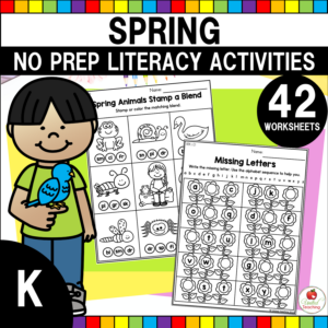 Spring Literacy Activities for Kindergarten Cover