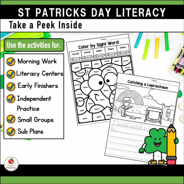 St. Patrick's Day Math and Literacy 1st Grade Bundle - Image 12