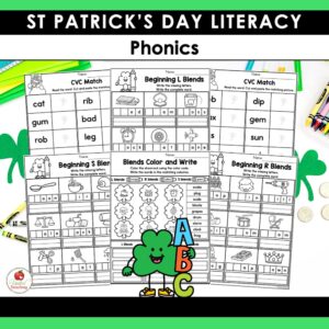 St. Patrick's Day Literacy Activities 1st Grade Packet - United Teaching