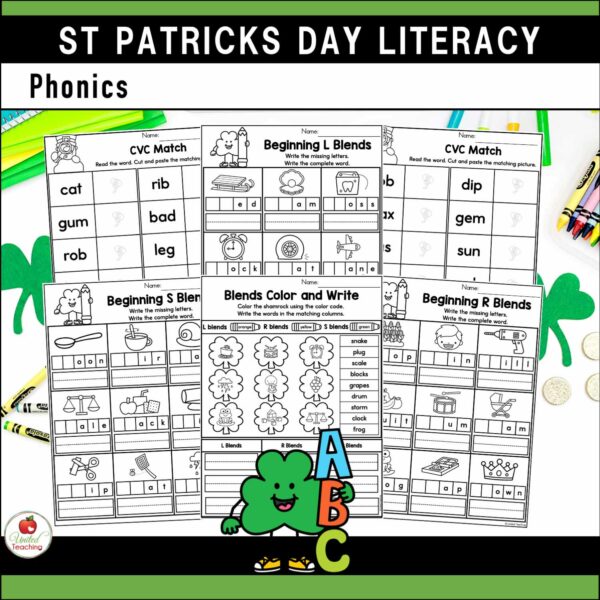 St. Patrick's Day Math and Literacy 1st Grade Bundle - Image 14