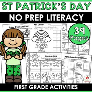 St Patrick's Day Literacy Activities 1st Grade