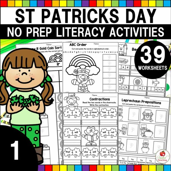 St Patrick's Day Literacy Activities 1st Grade Packet