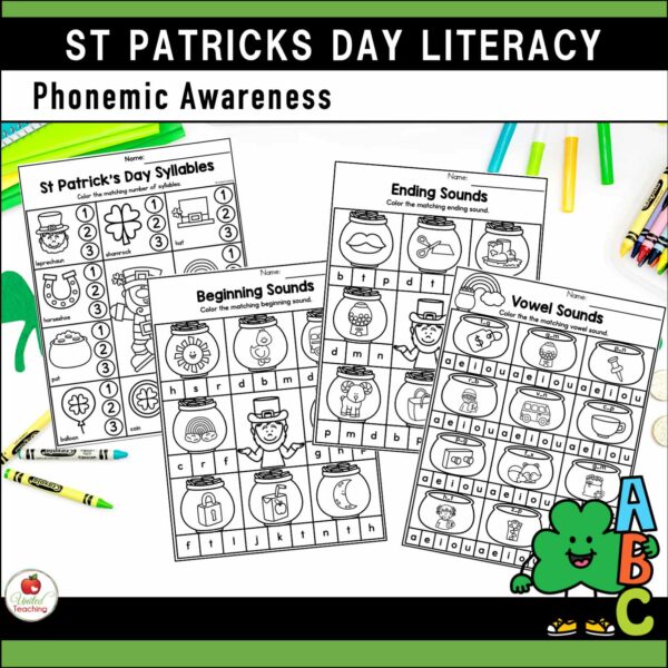 St Patrick's Day Math and Literacy Kindergarten Bundle - Image 13