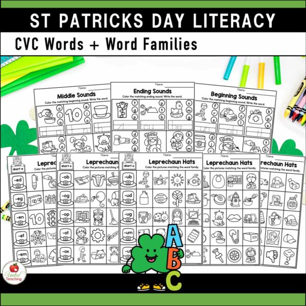 St Patrick's Day Math and Literacy Kindergarten Bundle - Image 14