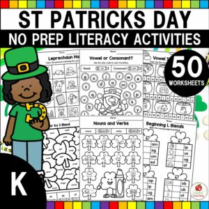 St Patrick's Day Literacy Activities Kindergarten Packet