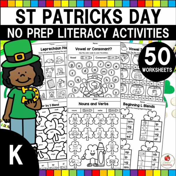 St Patrick's Day Literacy Activities Kindergarten Packet