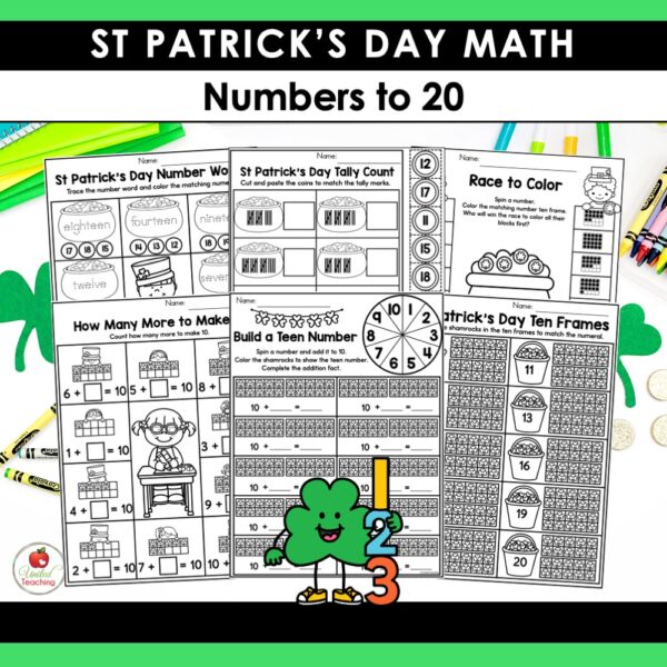 St. Patrick's Day Math and Literacy 1st Grade Bundle - Image 5