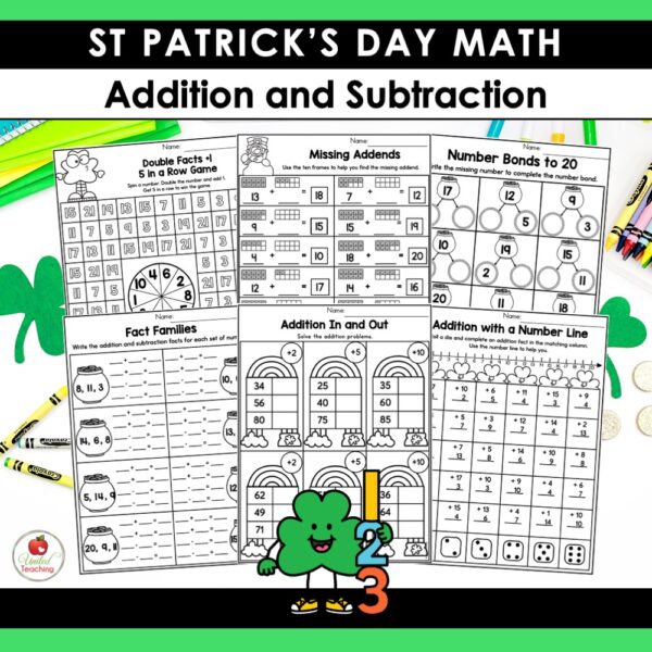 St. Patrick's Day Math and Literacy 1st Grade Bundle - Image 9