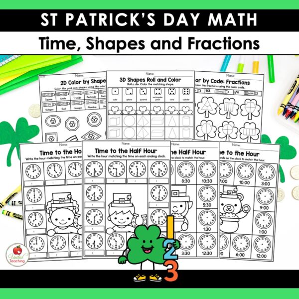 St. Patrick's Day Math and Literacy 1st Grade Bundle - Image 11