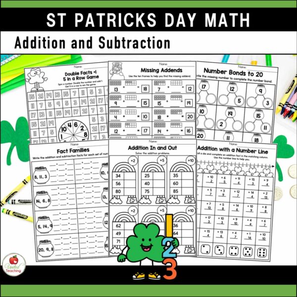 St. Patrick's Day Math and Literacy 1st Grade Bundle - Image 8