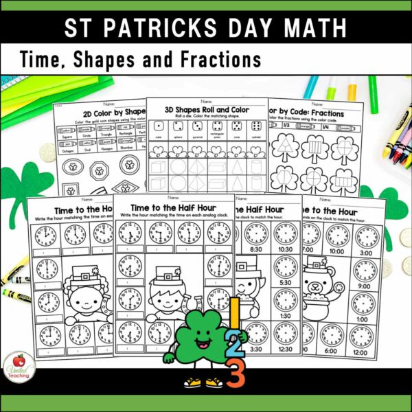 St. Patrick's Day Math and Literacy 1st Grade Bundle - Image 10