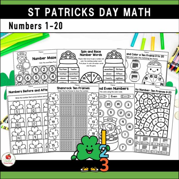 St Patrick's Day Math and Literacy Kindergarten Bundle - Image 5