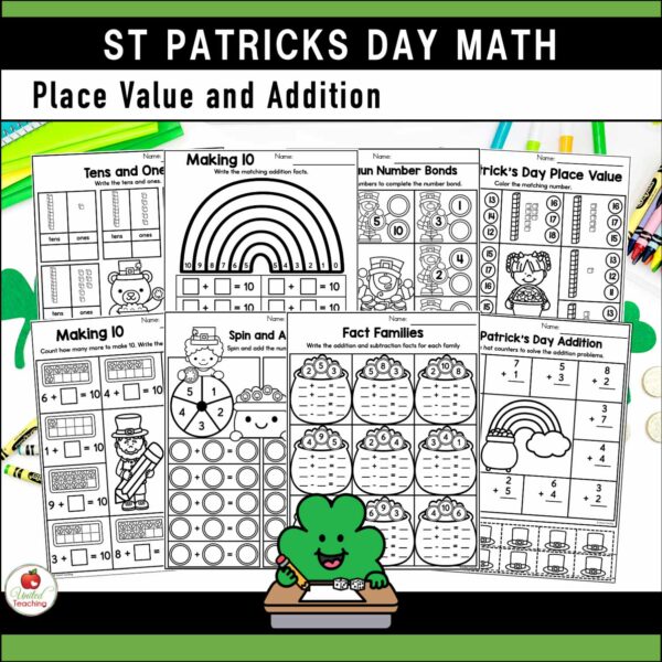 St Patrick's Day Math and Literacy Kindergarten Bundle - Image 6