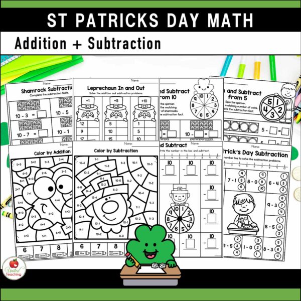 St Patrick's Day Math and Literacy Kindergarten Bundle - Image 7