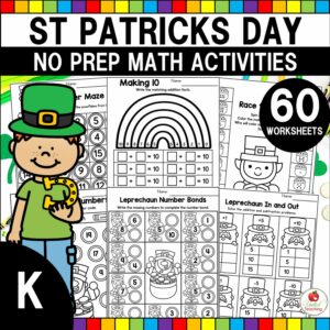 St Patrick's Day Math Activities for Kindergarten