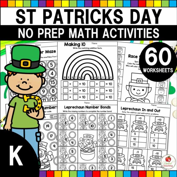 St Patrick's Day Math Activities for Kindergarten