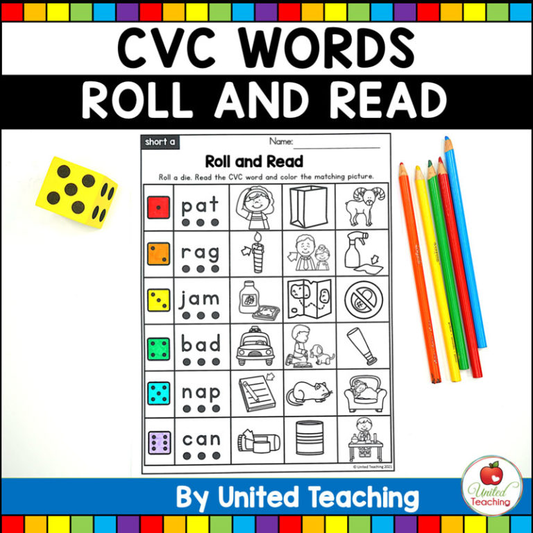 CVC Words Roll and Read - United Teaching