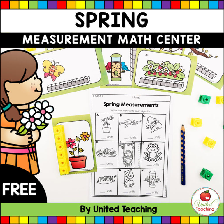 Spring Measurement Math Center FREE Printable