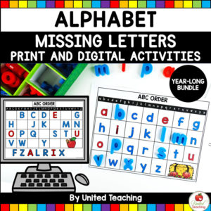 Alphabet Missing Letters Year-Long Theme