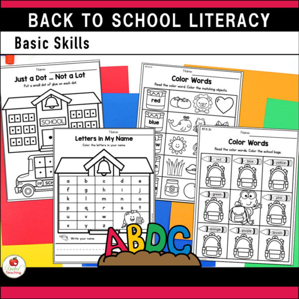 Back to School Literacy Activities Kindergarten Packet - Image 7