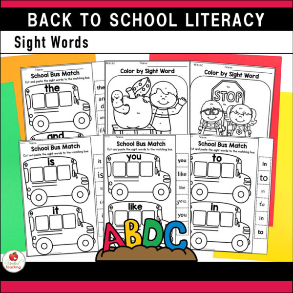 Back to School Literacy Activities Kindergarten Packet - Image 9