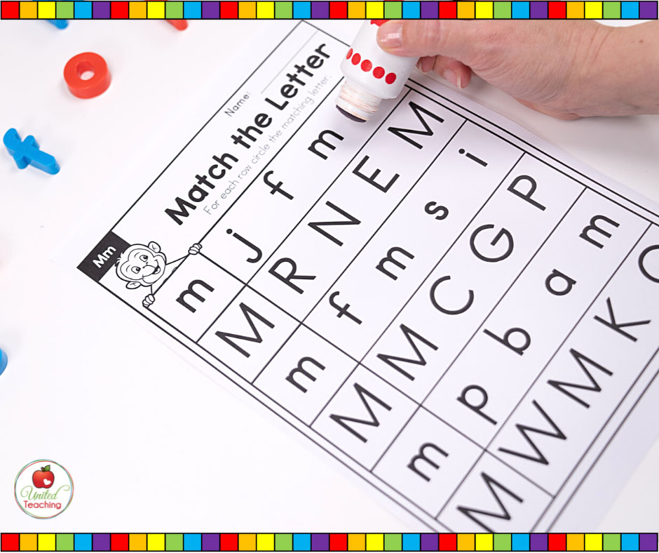 Alphabet Letter Match Activity