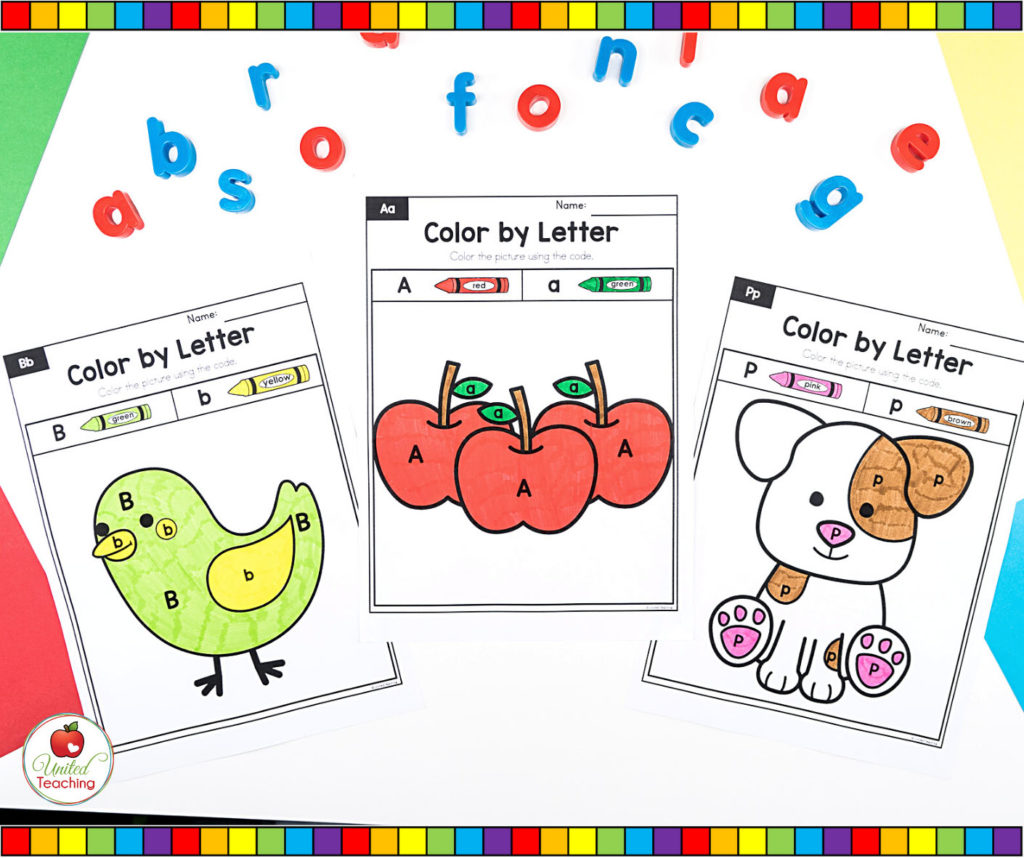 Alphabet Color by Letter Activity