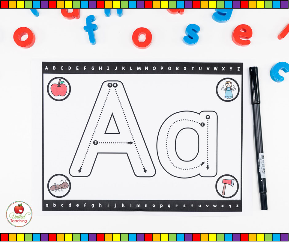Alphabet Letter Formation Mat