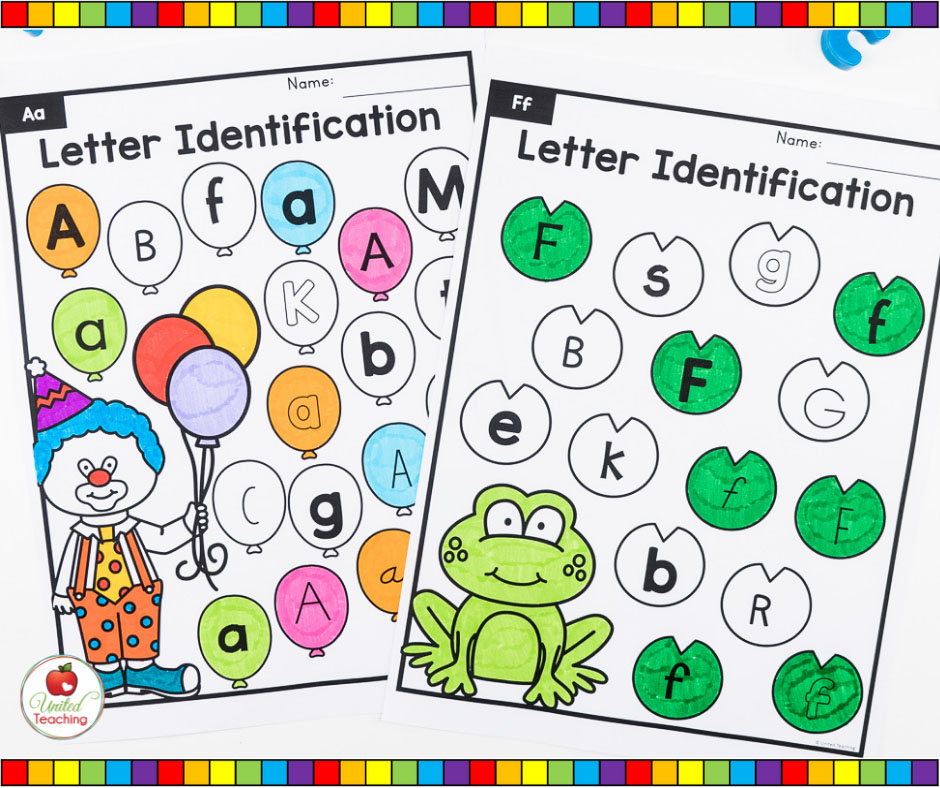 Alphabet Letter Identification Activity