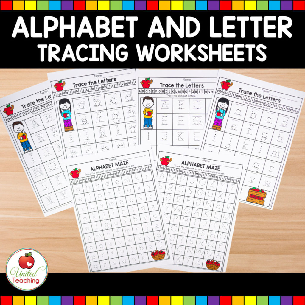 Letter tracing worksheets main image