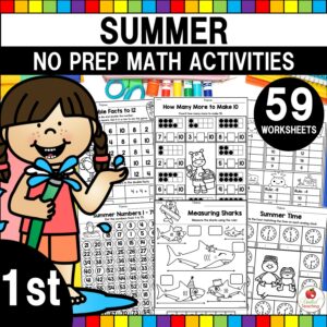 Summer Math Activities 1st Grade Packet