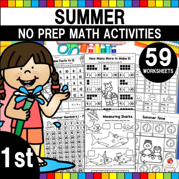 Summer Math Activities 1st Grade Packet