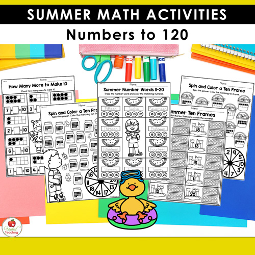 Summer Math and Literacy Worksheets 1st Grade Bundle - Image 6