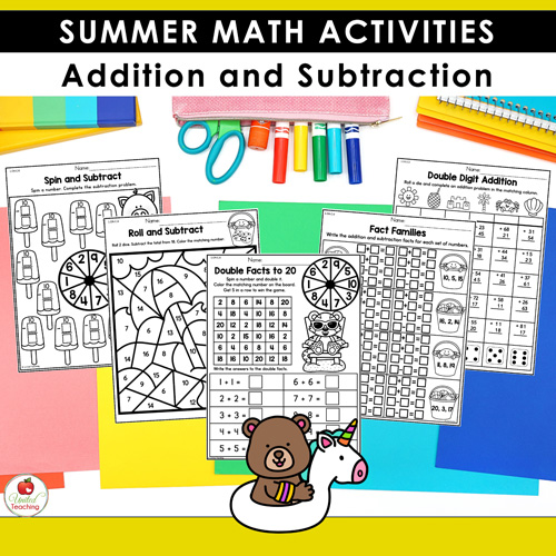 Summer Math and Literacy Worksheets 1st Grade Bundle - Image 10
