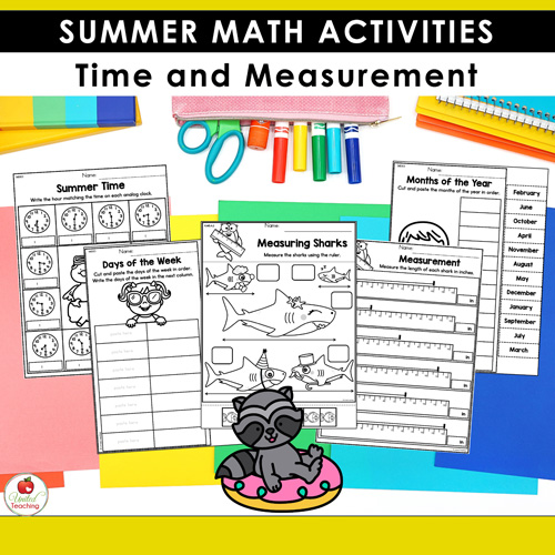 Summer Math and Literacy Worksheets 1st Grade Bundle - Image 11