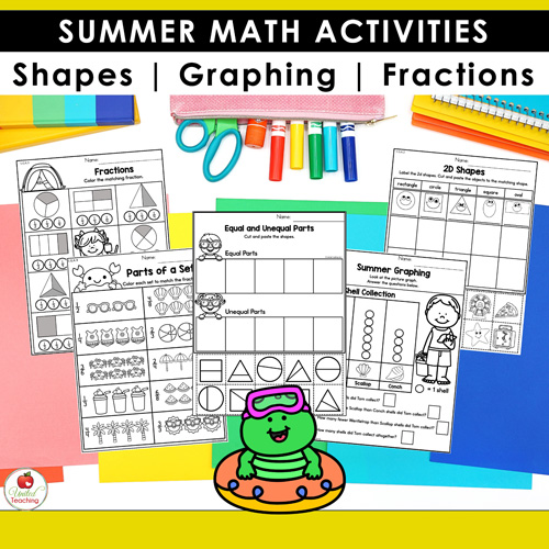 Summer Math and Literacy Worksheets 1st Grade Bundle - Image 12