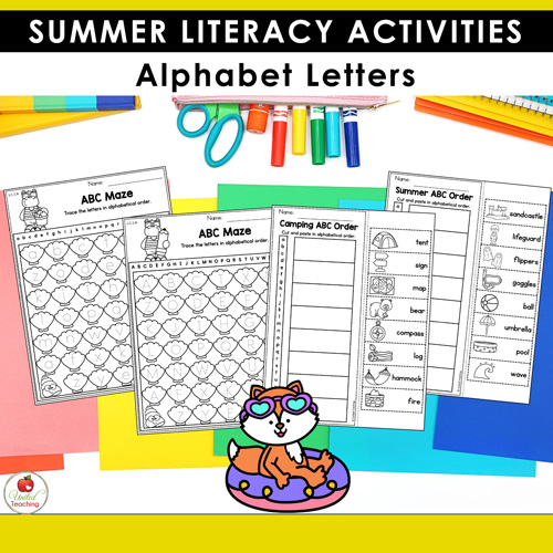 Summer Math and Literacy Worksheets 1st Grade Bundle - Image 13