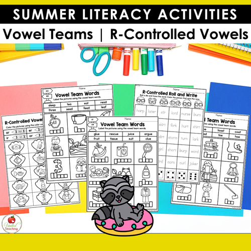 Summer Math and Literacy Worksheets 1st Grade Bundle - Image 16